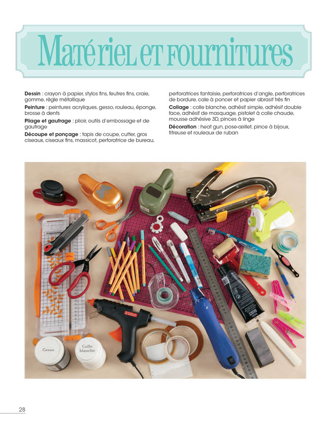 Génaralités & Matériels de scrapbooking